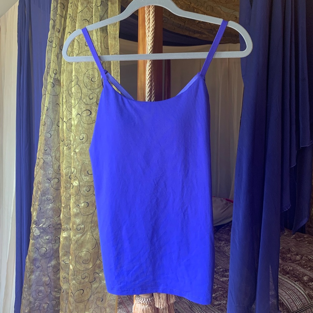 Lululemon workout top purple size 4 strappy back